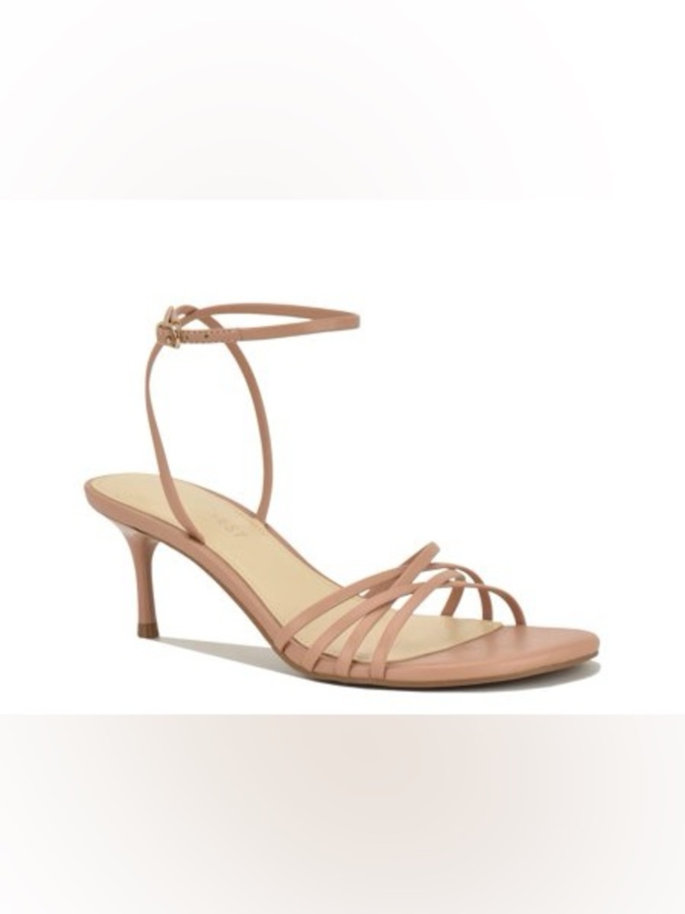Nine West Gillie Nude Strappy Sandal Size 10 NWOB